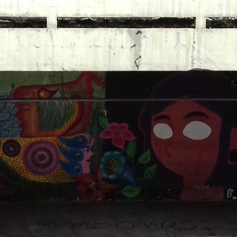Grafite no Muro sob a Paulista